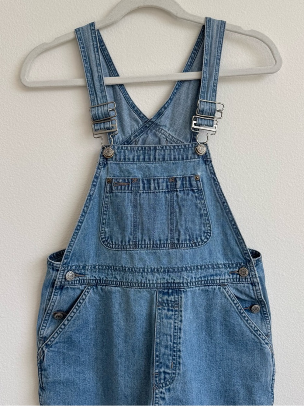 Vintage Gap Denim Overalls Shorts - Picture 5 of 6